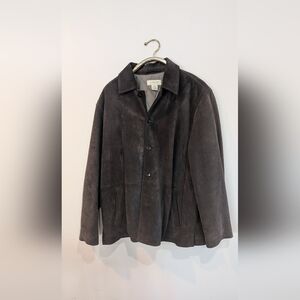 J. Crew Men's Suede Jacket - Dark Brown